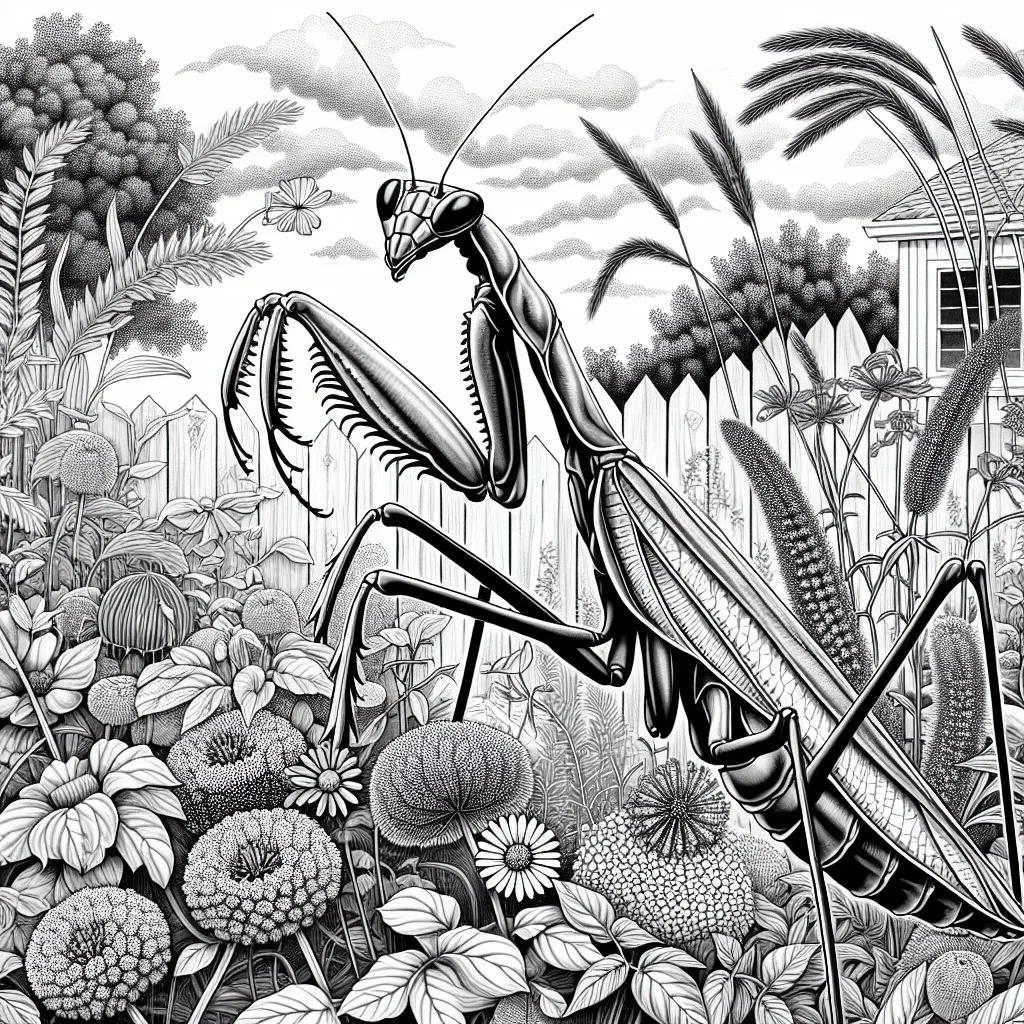 Unleash Your Creativity with a Praying Mantis Coloring Page: Nature’s Art in Your Hands